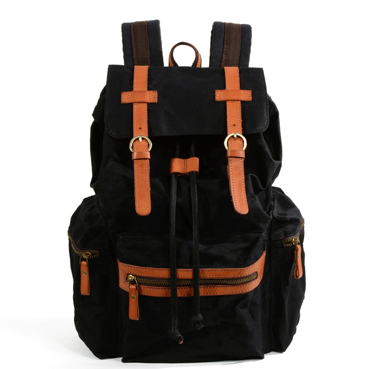 canvas leather backpack amazon Arxus new waterproof canvas with leather backpack Amazon hot student b