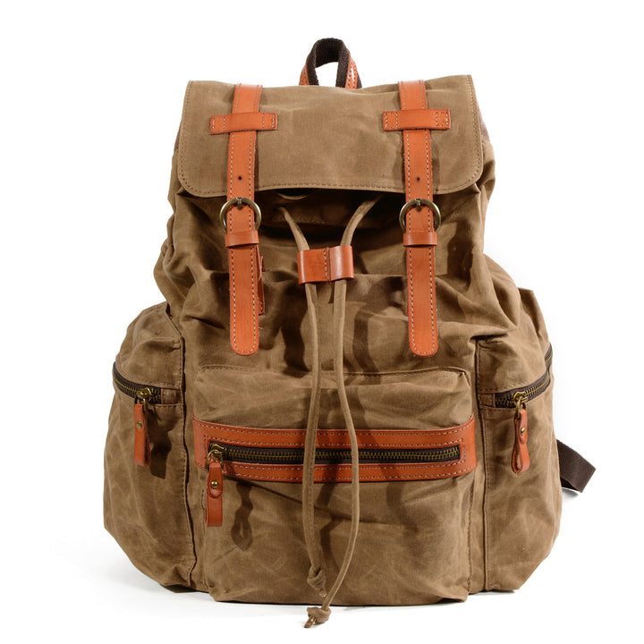 canvas and leather backpack amazon Arxus new waterproof canvas with leather backpack Amazon hot student b